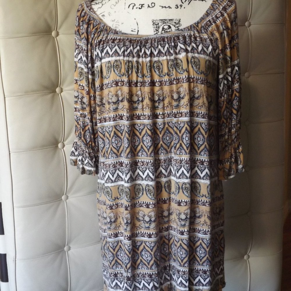 Tribal Print Mini Dress